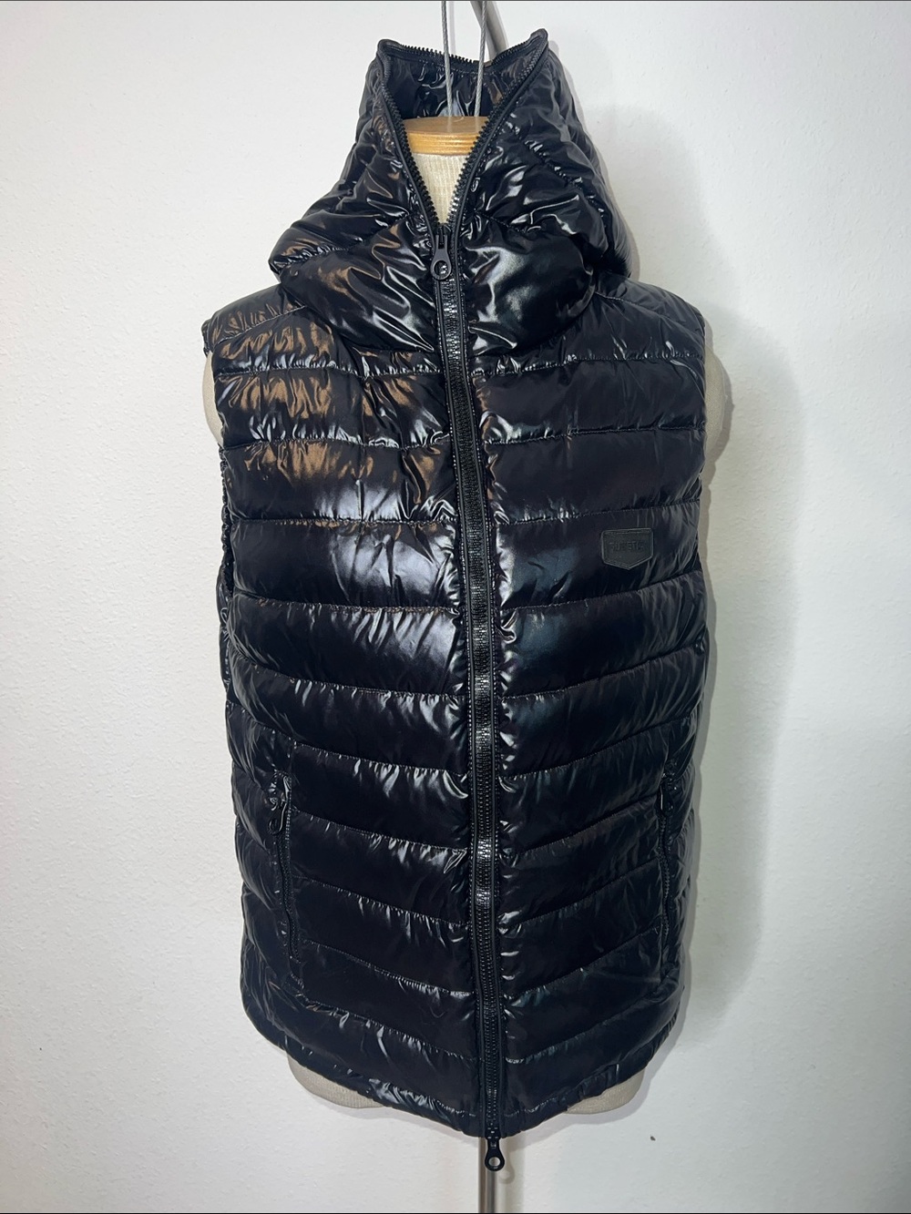Duvetica Full Zip Quilted Hooded Puffer Vest